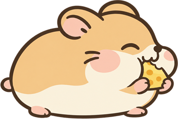 チーズをほおばるふみまる